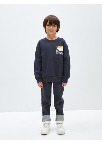 Lcw Kids Bisiklet Yaka Baskılı Uzun Kollu Erkek Çocuk Sweatshirt fiyatları