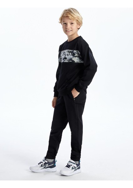 Lcw Kids Rahat Kalıp Bisiklet Yaka Erkek Çocuk Sweatshirt modelleri