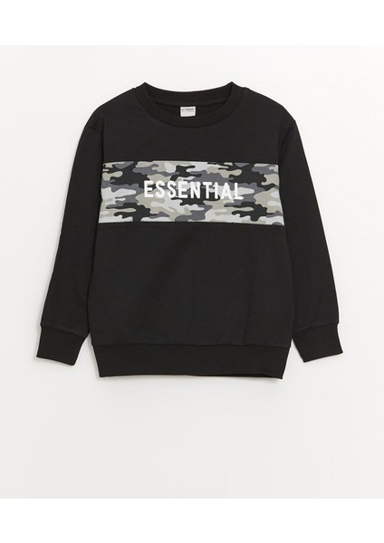 Lcw Kids Rahat Kalıp Bisiklet Yaka Erkek Çocuk Sweatshirt fırsatları