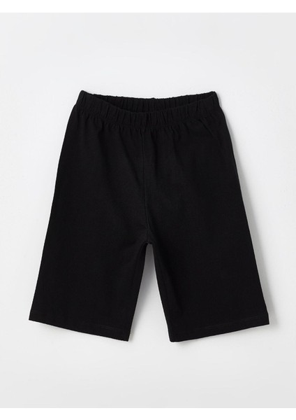 Lcw Kids Bisiklet Yaka Baskılı Kısa Kollu Erkek Çocuk Şortlu Pijama Takımı