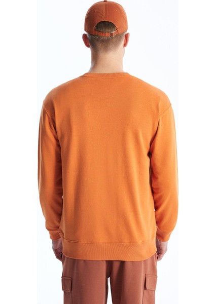 Xsıde Bisiklet Yaka Uzun Kollu Baskılı Erkek Sweatshirt