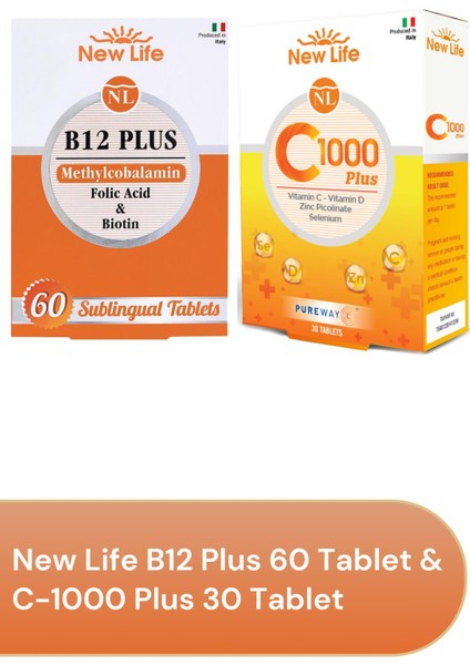 B12 Plus 60 Tablet & C-1000 Plus