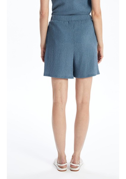 Lcwaıkıkı Basic Kadın Beli Lastikli Düz Şort fırsatları