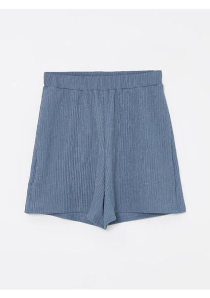 Lcwaıkıkı Basic Kadın Beli Lastikli Düz Şort indirimleri