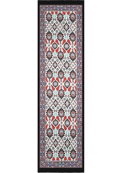 Gri Çini Lale Desen Dar Ipek Fular fırsatları