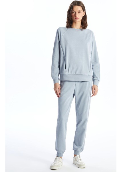 Lcw Vision Bisiklet Yaka Oversize Kadın Sweatshirt