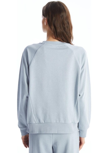 Lcw Vision Bisiklet Yaka Oversize Kadın Sweatshirt