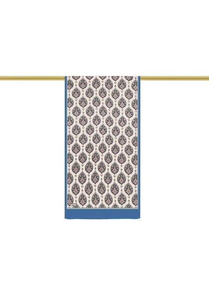 Indigo Hatai Desen Dar Ipek Fular fiyatları