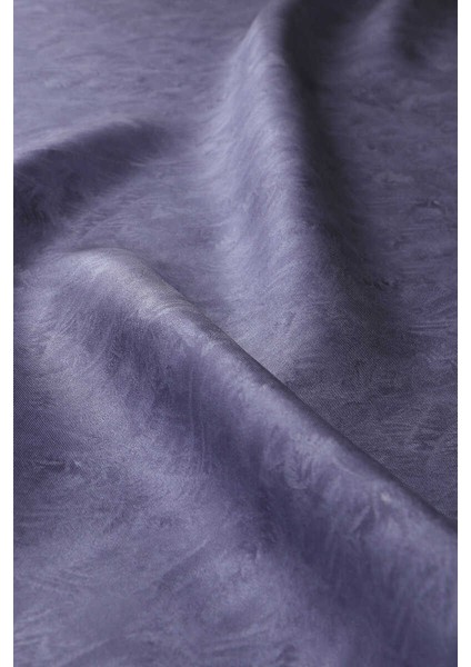 Indigo Fırça Desen Twill Ipek Eşarp