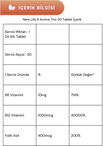 B12 Plus 60 Tablet & B Active Trio