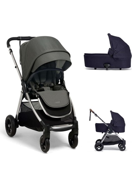 Mamas Papas Flip Xt 3 Portbebeli Set Bebek Arabası Harbour Grey