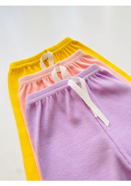 3'lü %100 Pamuklu Uzun Kol Bebek Body Pantolon Takım Düz Desenli Kız Çocuk İçin fırsatları