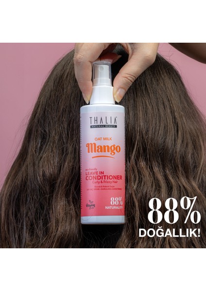 Yulaf Sütü & Mango Özlü Kıvırcık & Kabarık Saçlara Özel Sıvı Bakım Kremi 200ML