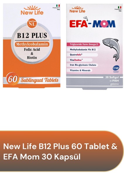 B12 Plus 60 Tablet & Efa Mom