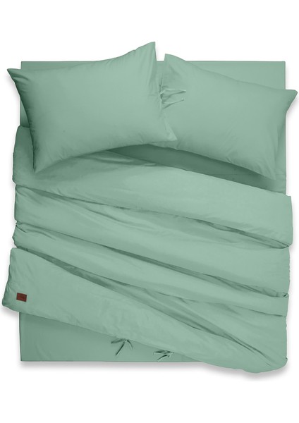 %100 Pamuk 62 Tel (155 TC) Çift Kişilik Nevresim Takımı 150x200cm +37cm Lastikli Çarşaflı