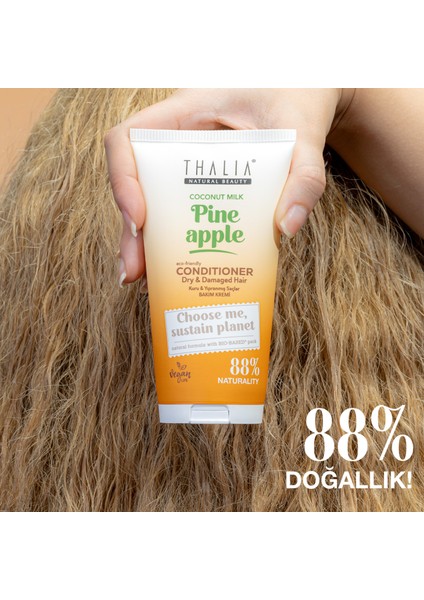 Ananas & Coconut Özlü Kuru & Yıpranmış Saçlara Özel Saç Kremi 150ml