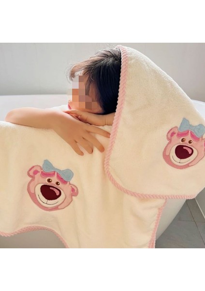 Soft Strawberry Bear Havlu ve Banyo Havlusu Seti (Yurt Dışından)