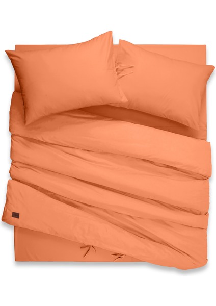 %100 Pamuk 62 Tel (155 TC) Çift Kişilik Nevresim Takımı 160x200cm +37cm Lastikli Çarşaflı
