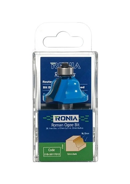 Ahşap Freze Bıçağı 21B-38117012 Rulmanlı Profilli Freze Ucu Sap 12 mm fiyatları
