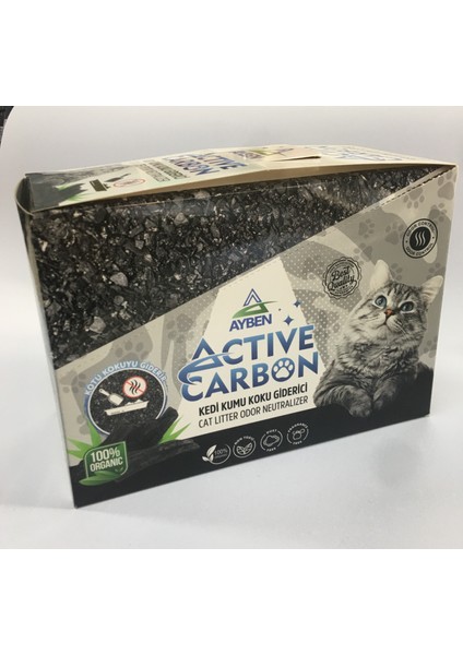 Active Carbon kedi Kumu Koku Giderici 30 gr ( 4 adet )