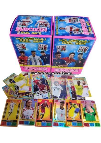 Euro 2024 Özel Seri Futbolcu Kartları 1+1 Oyun Kağıtları Joker Kartı Bul Bulduğun Hediyeyi Kazan