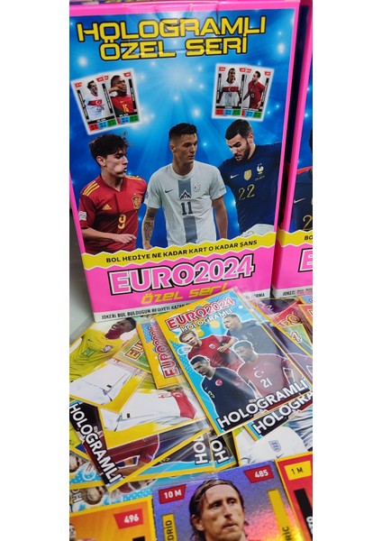Euro 2024 Özel Seri Futbolcu Kartları 1+1 Oyun Kağıtları Joker Kartı Bul Bulduğun Hediyeyi Kazan modelleri