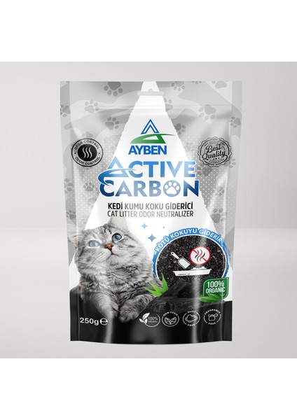 Active Carbon Kedi Kumu Koku Giderici 250 gr