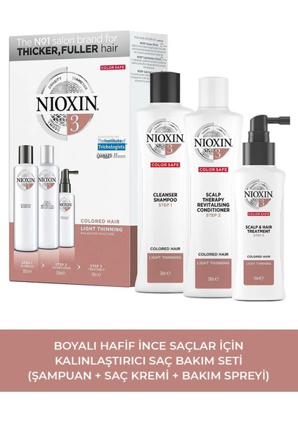System Kit 4 - Boyalı Yoğun Ince Saçlar Için Kalınlaştırıcı Bakım