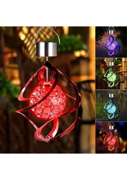 Güneş Enerjili Solar Bahçe Dekoru Rgb LED Solar Güneş Enerjili Rüzgar Çanı
