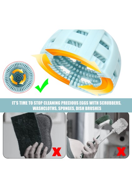 Yumurta Temizleme Fırçası Silikon, Taze Yumurtalar Için Yumurta Fırçası, Yumurta Yıkayıcı Için Yeniden Kullanılabilir Temizleme Araçları, 1 Adet (Yurt Dışından) indirimleri