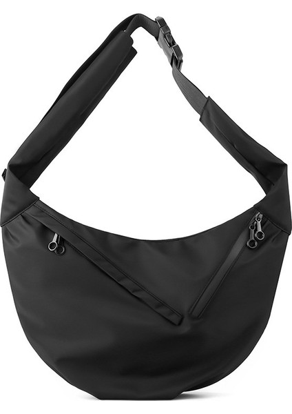 Basit Gündelik Omuz Çantası, Büyük Kapasiteli Naylon Doku, Dış Mekan Aşınmaya Dayanıklı Iş Çantası (Yurt Dışından)