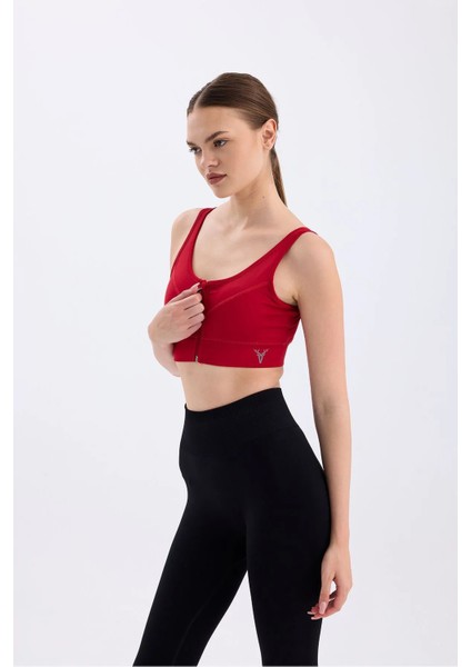 Kadın Fermuar Detaylı Büstiyer / Spor Büstiyer modelleri