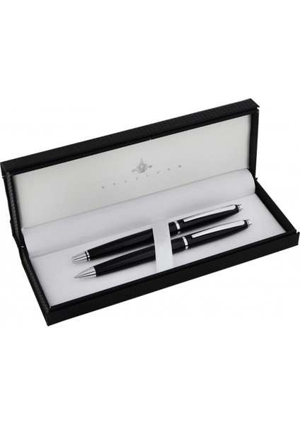 Steelpen Oscar Roller & Tükenmez Kalem Seti Lacivert 2402RT