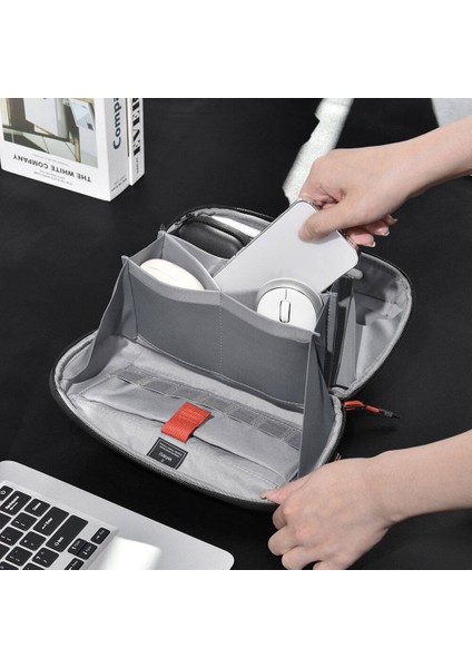 Macbook Aksesuar Çantası Wiwu Warriors Tech Pouch x Pro Dupont Cordura 1000D Naylon Kumaş Siyah