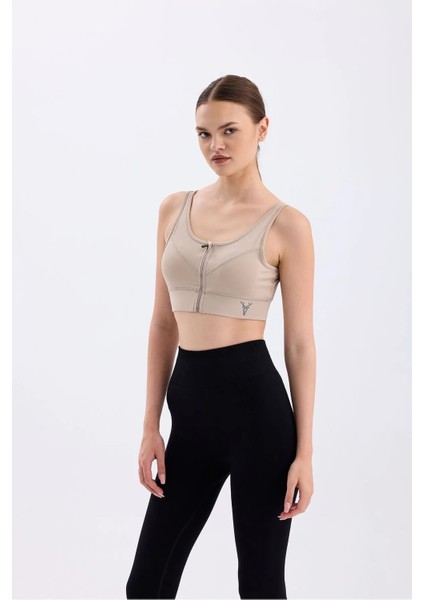 Kadın Fermuar Detaylı Büstiyer / Spor Büstiyer indirimleri