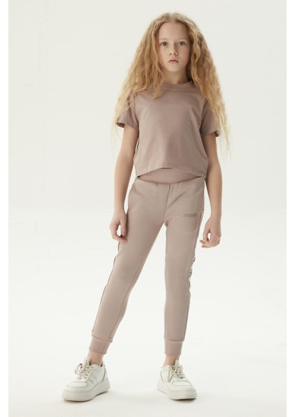 Bg Store Kız Çocuk Kahverengi Eşofman Altı