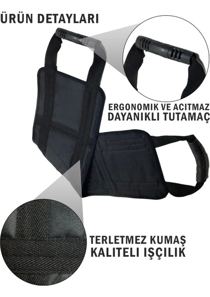 Hasta Taşıma Kemeri Hasta Kaldırma Kemeri Hasta Destek Aparatı Hasta Bakım Aparatı -Gri