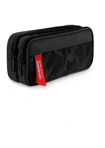 Ilkokul ve Ortaokul Öğrencileri Için Büyük Kapasiteli, Basit ve Yeni, Yaratıcı, Çift Katmanlı, Çok Fonksiyonlu Kırtasiye Çantası (Yurt Dışından)