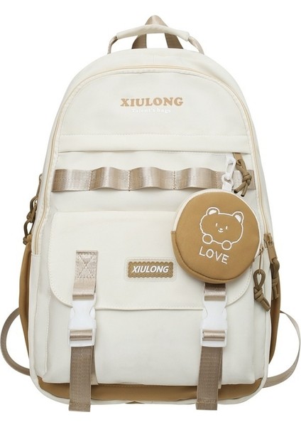 Kadın Ortaokul Öğrencileri Için Okul Çantası Yeni Büyük Kapasiteli Lise Öğrencisi Sırt Çantası Hafif, Yükü Azaltan Omurga Koruması Su Geçirmez Orta Okul Öğrenci Sırt Çantası (Yurt Dışından)