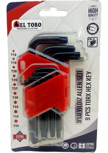 9lu Yıldız Alyan Seti 120MM Cr-V
