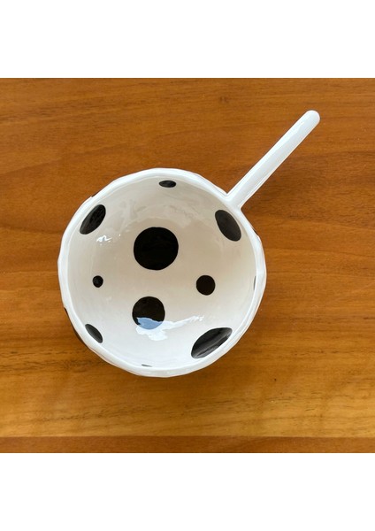 Stoneware Seramik El Yapımı Siyah Benekli Fincan modelleri
