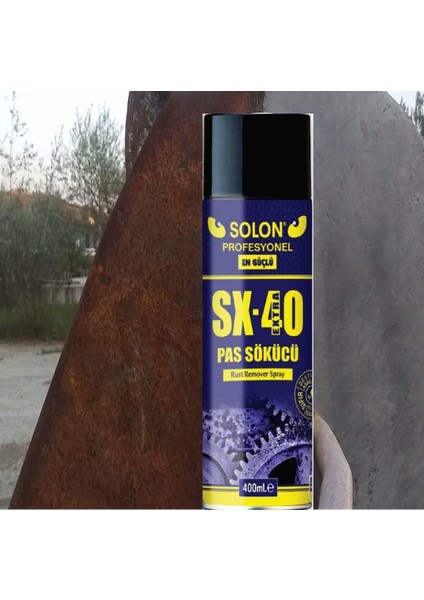 Extra Güçlü Profesyonel SX-40 Pas Sökücü Sprey 200 Ml.