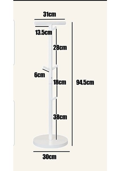 Ayaklı Askılık Kitap Çanta Depolama Rafları Yatak Odası Askı Oturma Odası Organizatör Askı 30*95CM