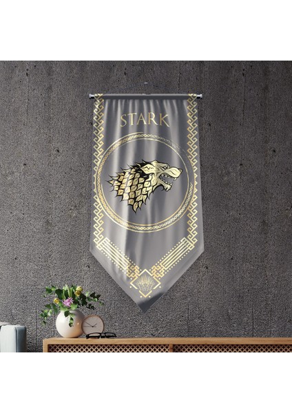 game Of Thrones Stark Hanedanlığı Flama Bayrak