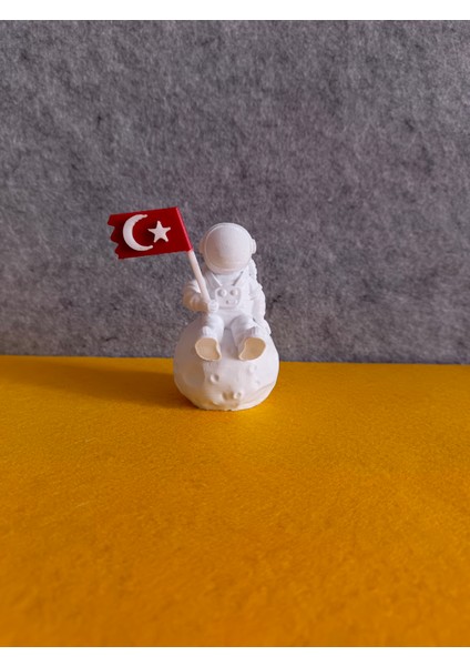 Türk Bayraklı Astronot Dekoratif Obje - Biblo - Dekor fırsatları