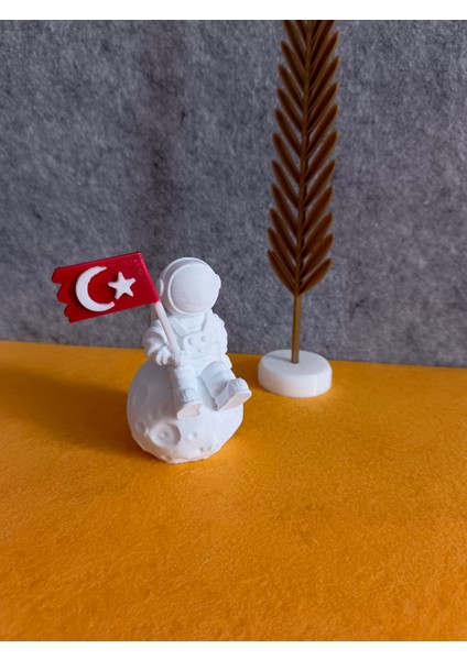 Türk Bayraklı Astronot Dekoratif Obje - Biblo - Dekor indirimleri