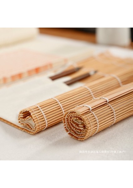 Büyük Kapasiteli Kalem Perde Fırçası Taşınabilir Çanta Kalem Perde Rulosu Bambu Rengi Nefes Alabilen Kiraz Kokulu Kalem (Yurt Dışından)