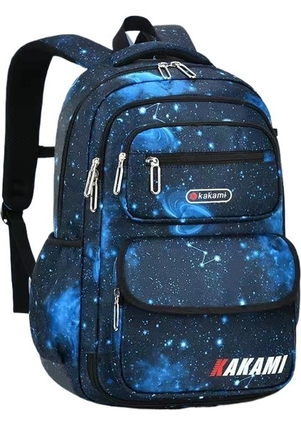 Yıldızlı Gökyüzü Büyük Kapasiteli Hafif Çocuk Sırt Çantası (Yurt Dışından)