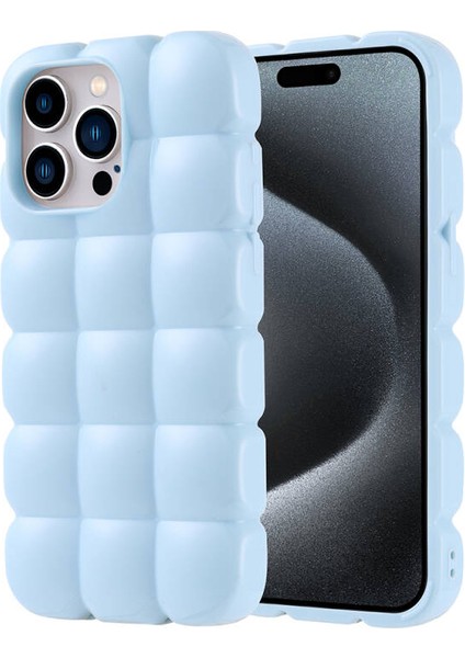 Apple iPhone 15 Pro Max Kılıf Parlak Esnek Silikon Zore Dom Dom Kapak