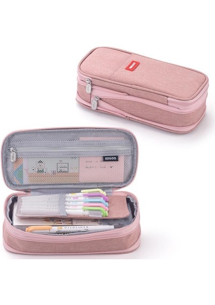 Macaron Renk Bloklu, Dönüştürülebilir, Büyük Kapasiteli, Geliştirilmiş Kalem Kutusu ve Kalem Kutusu (Yurt Dışından)